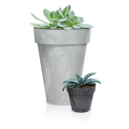 Virágcserép 200E Cube Beton Effect - Beton – Virágcserepek, virágládák