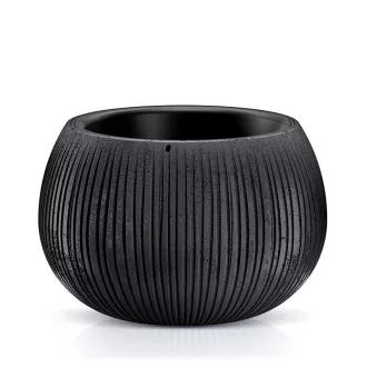 Virágcserép 290 Bowl 2In1 - Fekete Beton – Virágcserepek, virágládák
