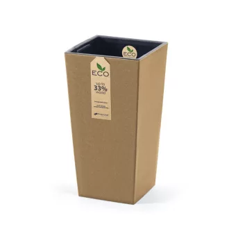 Virágcserép 300 Négyszög Urbi Square Eco Wood 2In1 - Natúr – Virágcserepek, virágládák