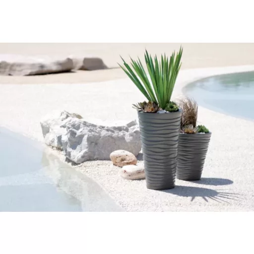 Virágcserép 300 Sand 2In1 - Kő Szürke