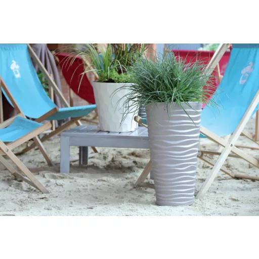 Virágcserép 300 Sand Slim 2In1 - Kő Szürke – Virágcserepek, virágládák