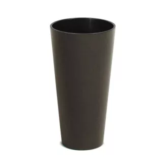 Virágcserép 300 Tubus Slim Eco Wood 2In1 - Kávé – Virágcserepek, virágládák