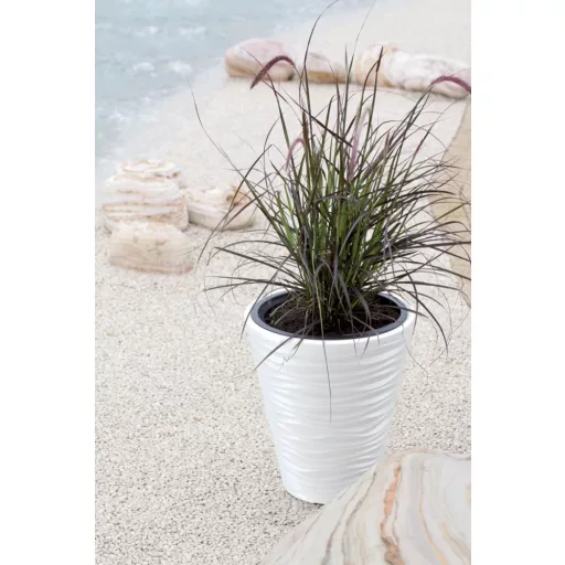 Virágcserép 350 Sand 2In1 - Fehér – Virágcserepek, virágládák
