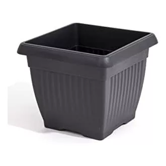 Virágcserép 37 Terra Négyszög - Antracit