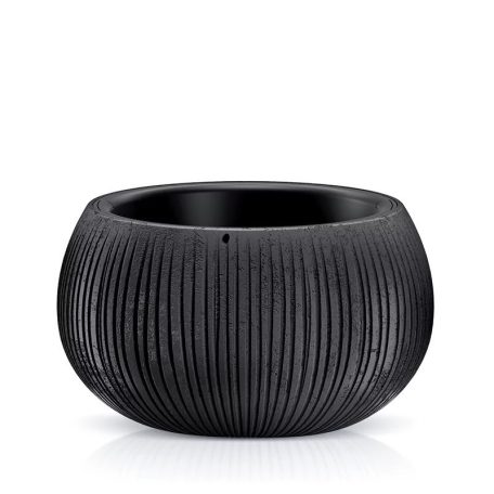 Virágcserép 370 bowl 2in1 - fekete beton