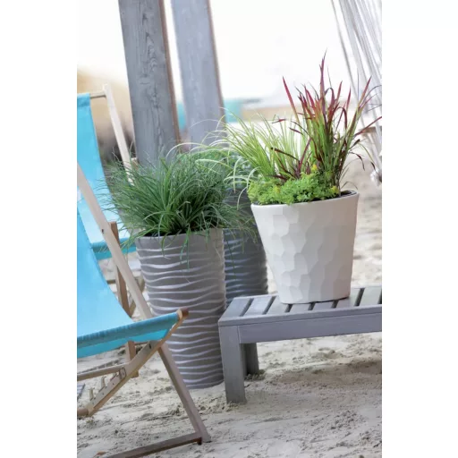 Virágcserép 400 Sand Slim 2In1 - Antracit – Virágcserepek, virágládák