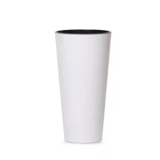 Virágcserép 400 Tubus Slim 2In1 - Fehér – Virágcserepek, virágládák