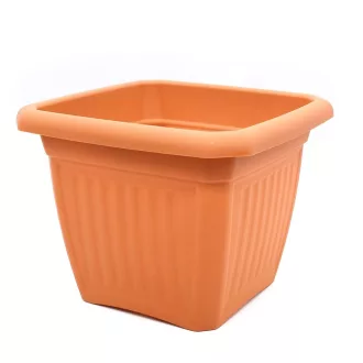 Virágcserép 45 Terra Négyszög - Terrakotta