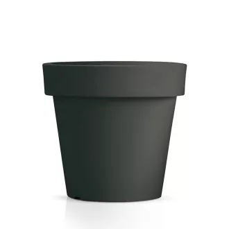 Virágcserép 800 Lexo Round -Antracit – Virágcserepek, virágládák