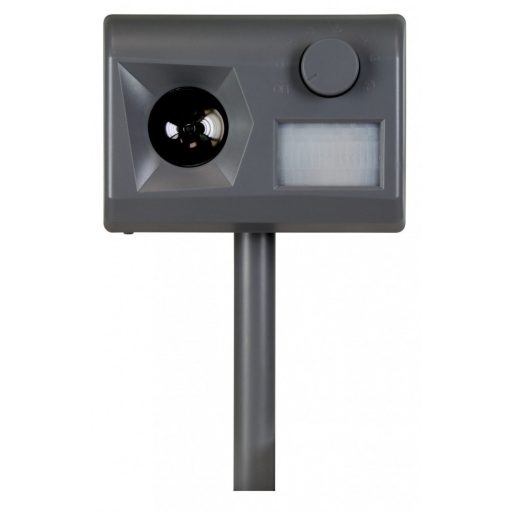 Ultrahangos kutya-macska riasztó, 200m2/elemmel vagy adapterről  működik/ IP54