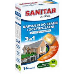   Agrecol sanitar active - szennyvíztisztító kapszula 15 db- 250g