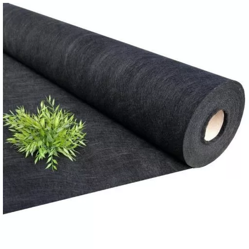 Talajtakaró geotextília fekete 50 gr , 1,6m x 50m