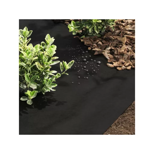 Talajtakaró geotextília fekete 50 gr , 1,6m x 50m