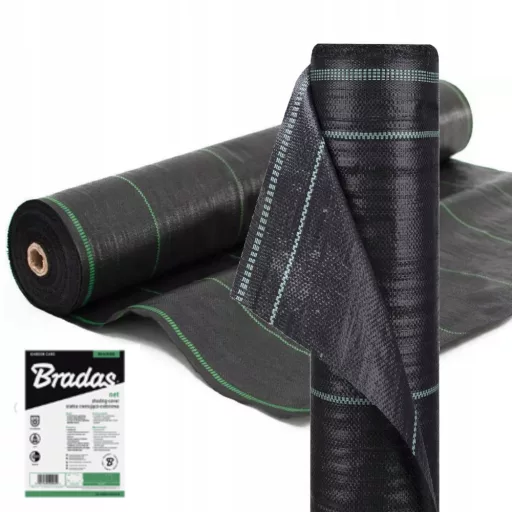 Talajtakaró geotextília fekete uv, 70g, 1,6x100m