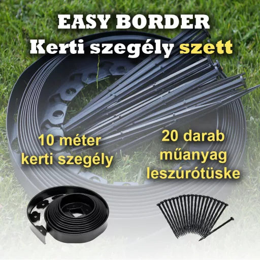 Gyepszegély szett easy border fekete – Szegélyek