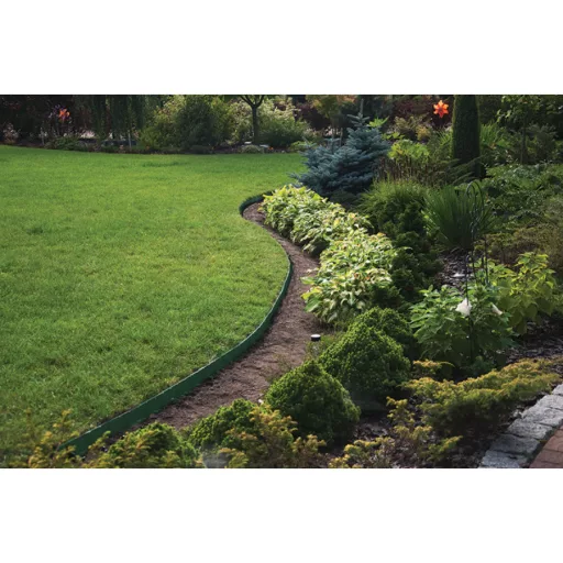 Easy Border ZÖLD Gyepszegély szett (4,0cm*10m zöld szegély + 20db leszúró tüske)