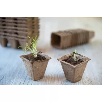 Tőzeg cserép 6x6x6cm 16db-os szett – Palántázás