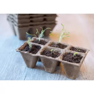 Tőzeg cserép 10x6db 5x5x5cm – Virágcserepek, virágládák