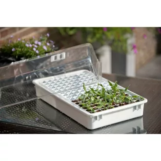 Csíráztató tálca szellőzővel22x55x31cm 144 rekeszes – Palántázás