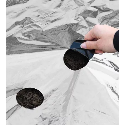 Univerzális fólia,fekete/ezüst,25mikron,175x60mm,0,95x5m,perforált