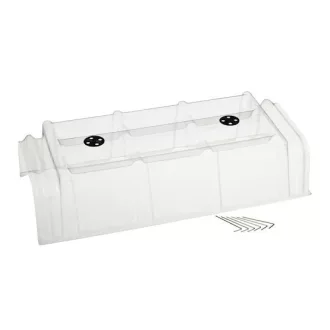 Pvc kerti alagút rögzítővel, szellőzővel 22x86x40cm