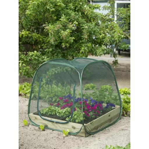 Melegház 100cmx100cm poliester háló sűrűség:55g/m2 – Palántázás