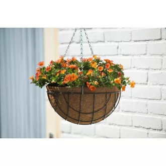 Virágtartó kosár függő kerek 25 cm – Virágcserepek, virágládák