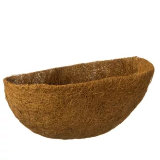 Kókuszkosár fali félkör 40 cm – Ültetőedény