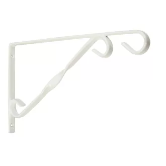 Fali virágtartó kar fehér 30 cm – Virágcserepek, virágládák