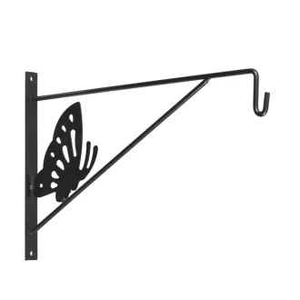 Fali virágtartó kar 24x35cm anthracite pillangómintás – Virágcserepek, virágládák