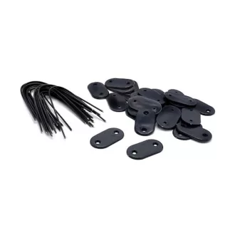 Rögzítő szett,26db-os szett+4m huzal antracit