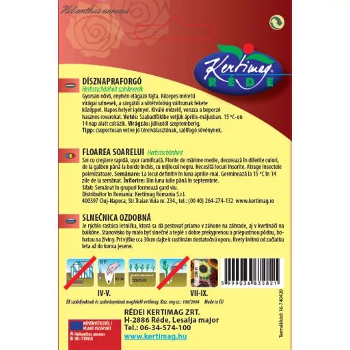 Rédei Dísznapraforgó 3g (Vetőmag)