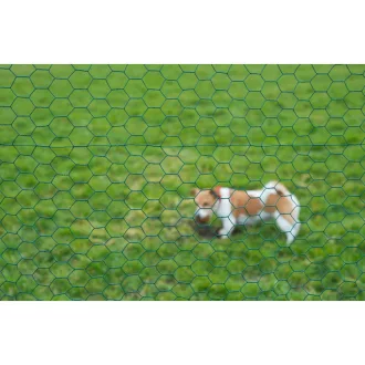 Hexaplast drótkerítés, zöld 25x25mm, 0,5mx2,5m