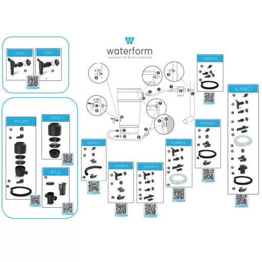 Esővízgyüjtő,250l műanyag,'Slimline' 121x50x50cm