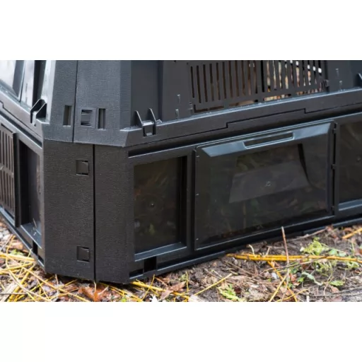 Komposztáló, műanyag,80x88,5x88,5cm 400l