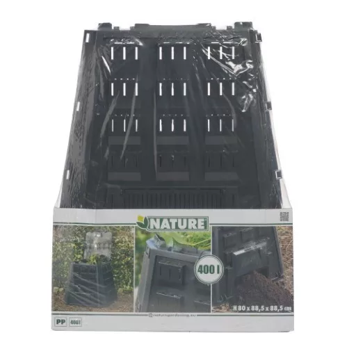 Komposztáló, műanyag,80x88,5x88,5cm 400l