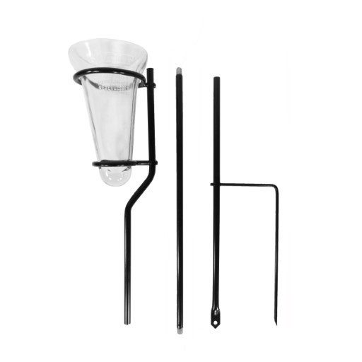 Esőszintmérő metál tartórúddal 25mm 20x12x130cm