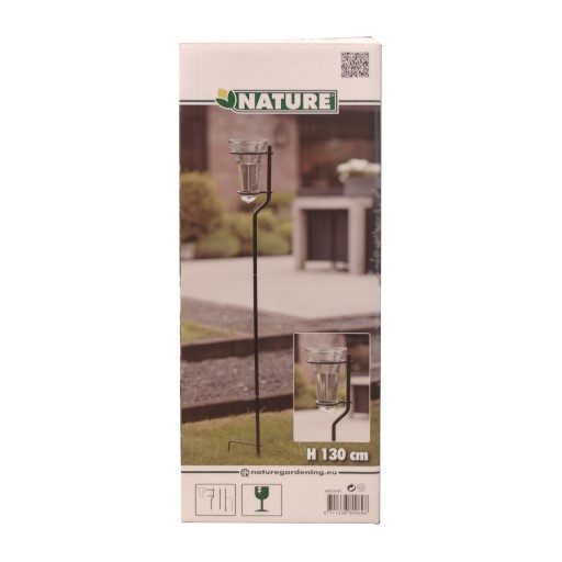 Esőszintmérő metál tartórúddal 25mm 20x12x130cm