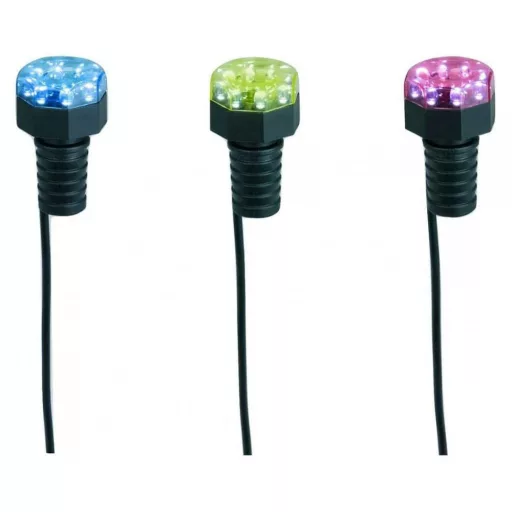 Minibright LED szett of 3 db ( 3 színnel) trafóval