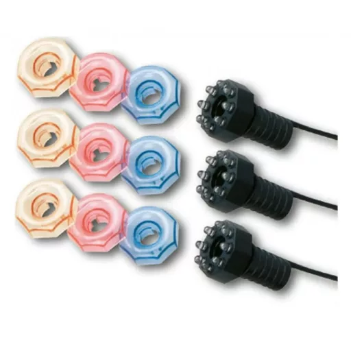 Minibright LED szett of 3 db ( 3 színnel) trafóval