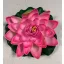 Selyemvirág, pink tavirózsa, 16 cm – Tavirózsák