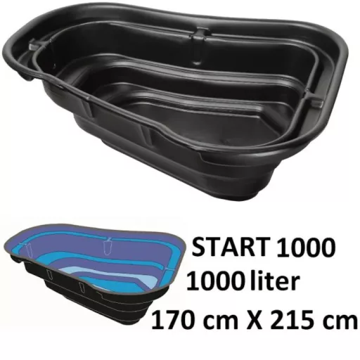 Tómeder Start 1000liter kb 215x170x65 cm