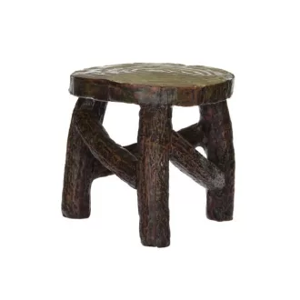 Tündérkert asztal poly 5,9x5,9x5,5cm barna @ – Lakásdekoráció