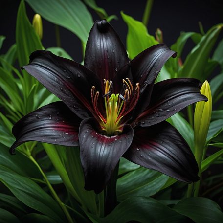 Lilium Asiatic Black / Liliom 1 db virághagyma (LA)