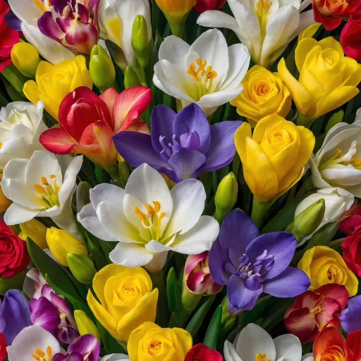 Freesia Single Mixed színes frézia