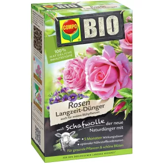 Compo Hosszúhatású Biotrágya, Rózsa, Gyapjú 750 gr – Növény, virág- és gyümölcstápok