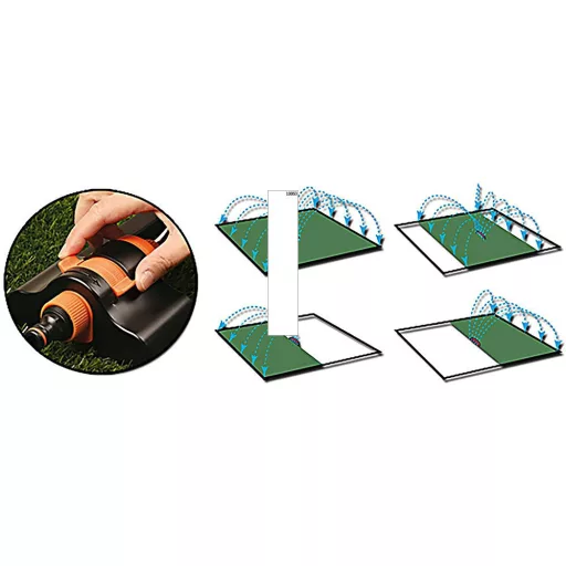 BLACK LINE Kompakt öntöző 312m2, 16 erősített fúvókákkal