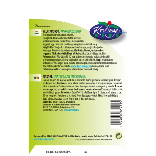 Rédei Salátaborsó 50g (Vetőmag)
