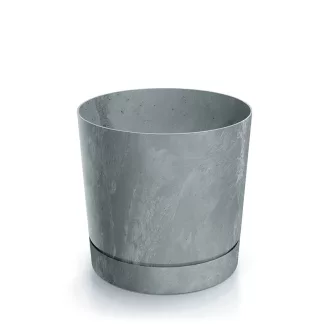 Virágcserép 300E Tubo P Beton Effect - Beton – Virágcserepek, virágládák