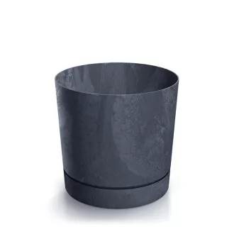 Virágcserép 400E Tubo P Beton Effect - Antracit – Virágcserepek, virágládák